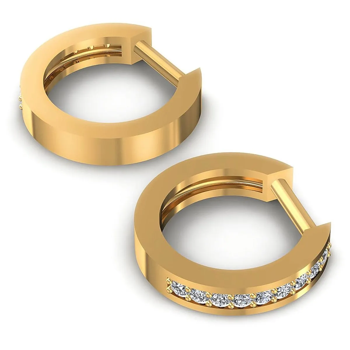 0.25 CT Round Cut Diamonds - Diamond Earrings