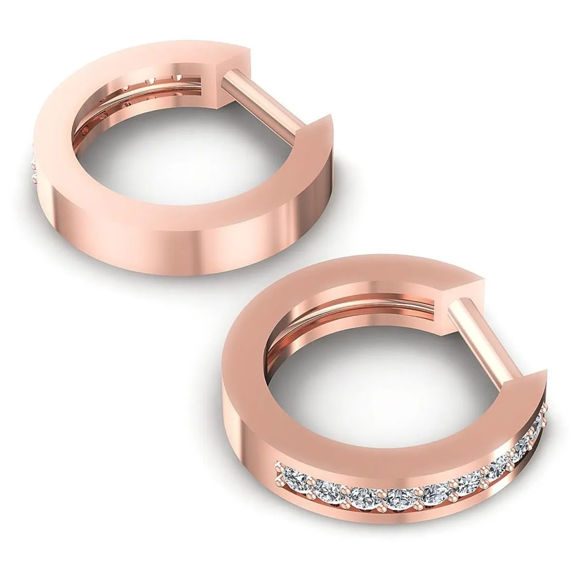 0.25 CT Round Cut Diamonds - Diamond Earrings