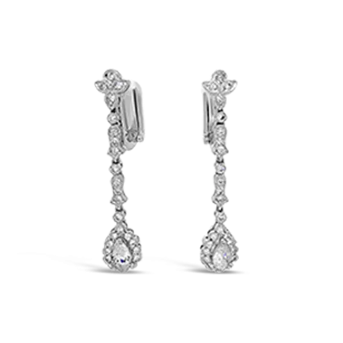Diamond Dangle Estate Earrings