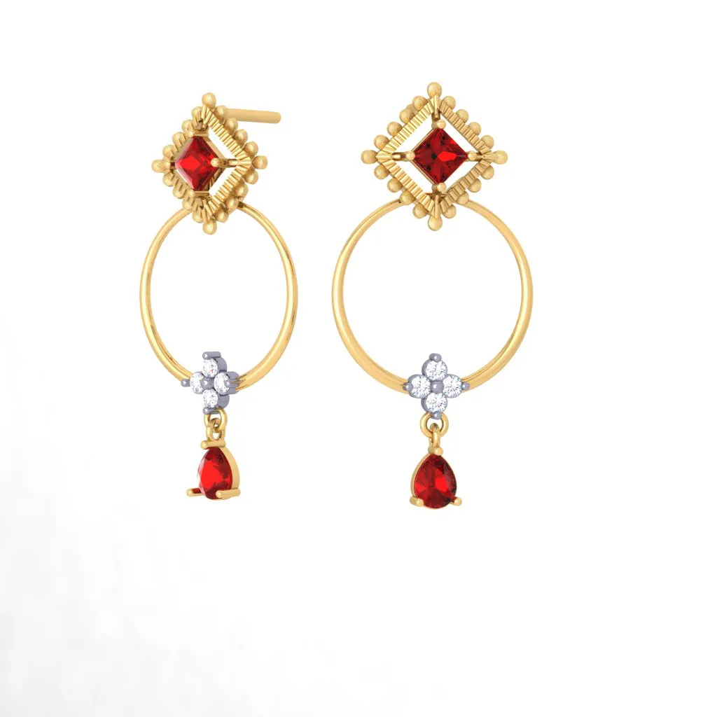 Impeccable Gold And Diamond Earrings That You Can't Give A Miss
