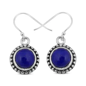 Lapis Lazuli Silver Earrings