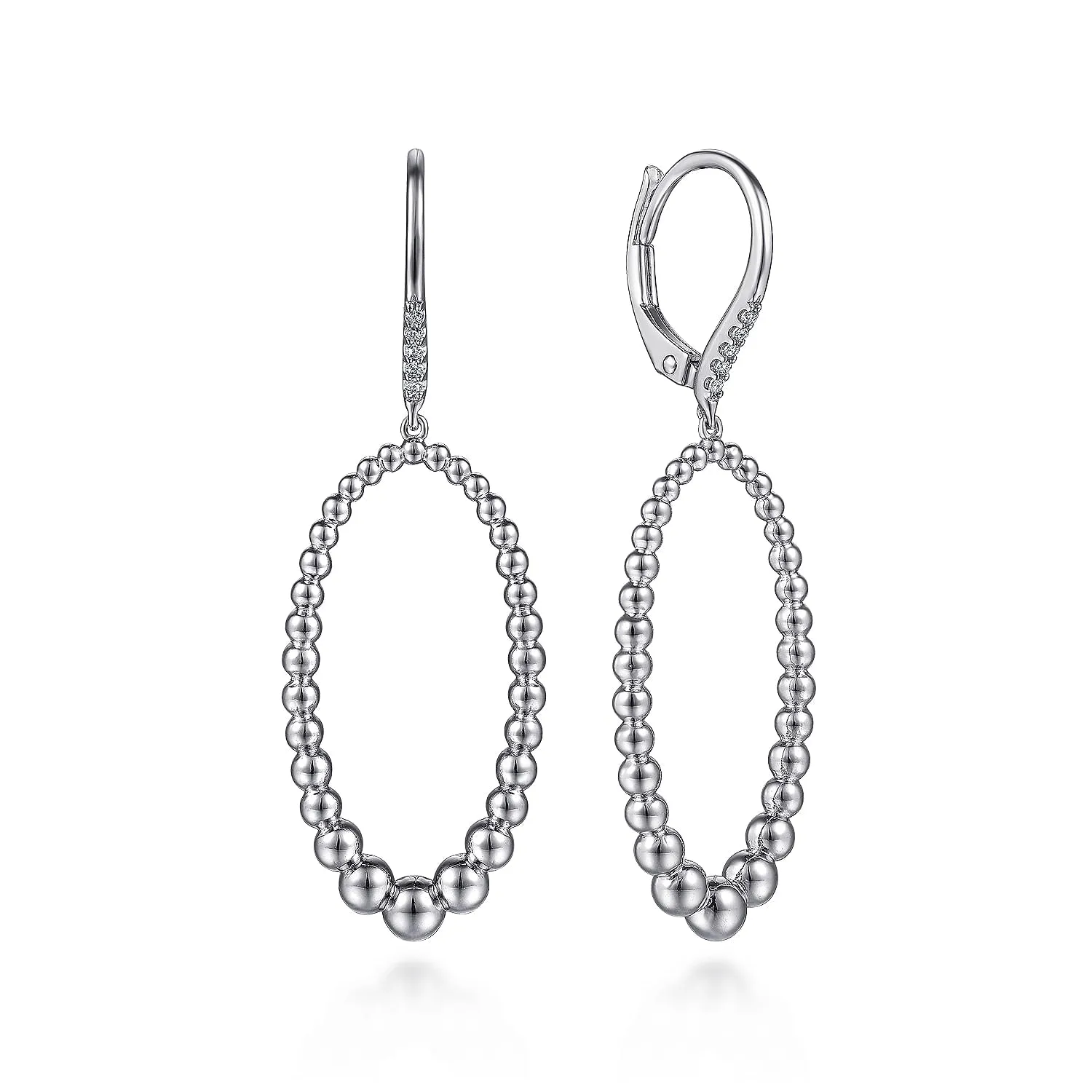Sterling Silver White Drop Earrings