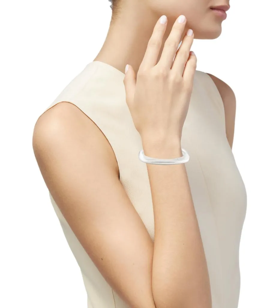 Tiffany & Co Silver Square Cushion Bangle