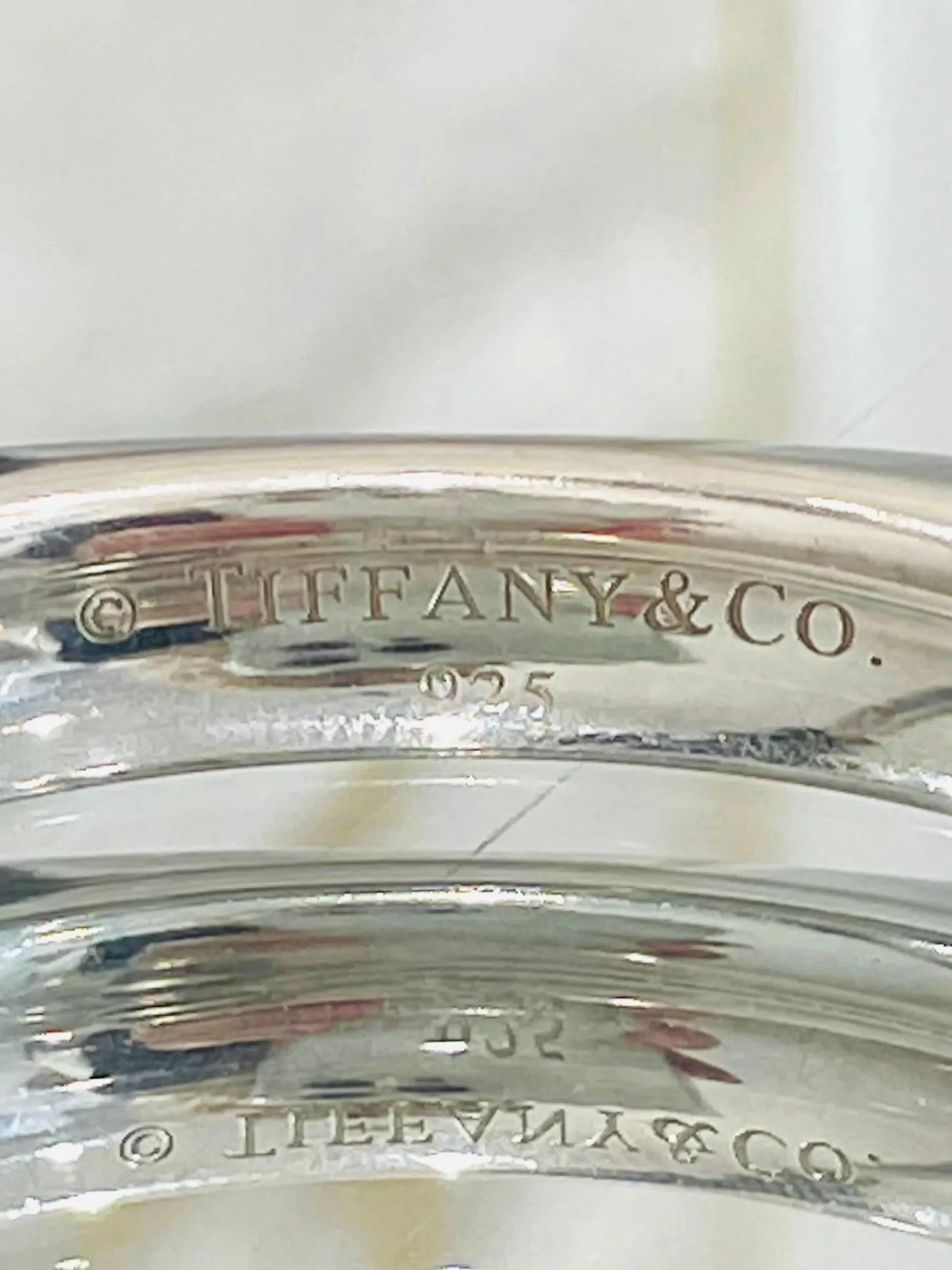 Tiffany & Co Silver Square Cushion Bangle