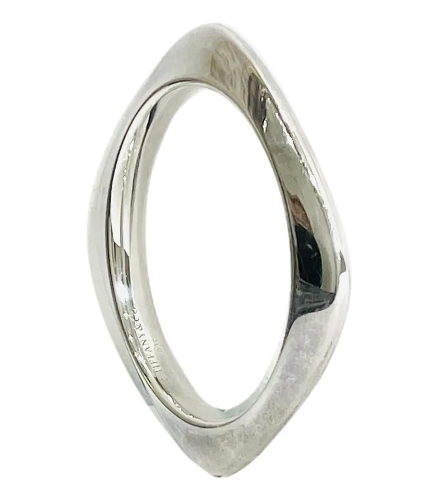 Tiffany & Co Silver Square Cushion Bangle
